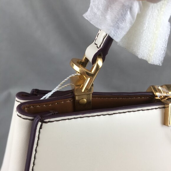 Tory Burch Eleanor Spazzolato Satchel Bag - Picture 7 of 15